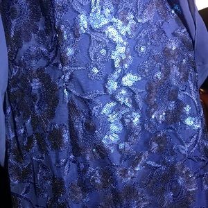 NWT Royal Blue sequin cocktail dress